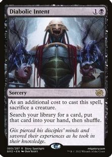 【Foil】(089)■プロモスタンプ付■《悪魔の意図/Diabolic Intent》[Pスタンプ_BRO] 黒R