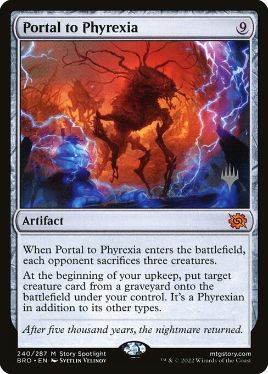 365)□拡張アート□《ファイレクシアへの門/Portal to Phyrexia》[BRO 