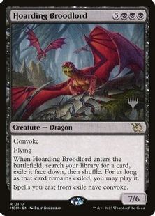 【Foil】(110)■プロモスタンプ付■《溜め込む親玉/Hoarding Broodlord》[Pスタンプ_MOM] 黒R
