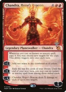 【Foil】(134)■プロモスタンプ付■《希望の標、チャンドラ/Chandra, Hope's Beacon》[Pスタンプ_MOM] 赤R