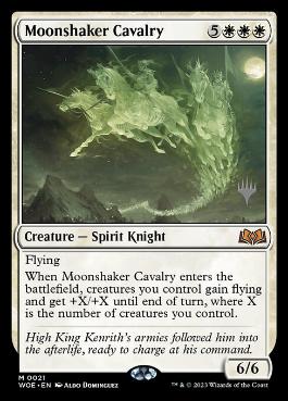 Foil】《月揺らしの騎兵隊/Moonshaker Cavalry》[ストアチャンピオン 