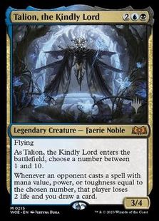 (215)■プロモスタンプ付■《慈愛の王、タリオン/Talion, the Kindly Lord》[Pスタンプ_WOE] 金R