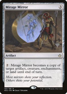 (165)■プロモスタンプ付■《蜃気楼の鏡/Mirage Mirror》[Pスタンプ_HOU] 茶R