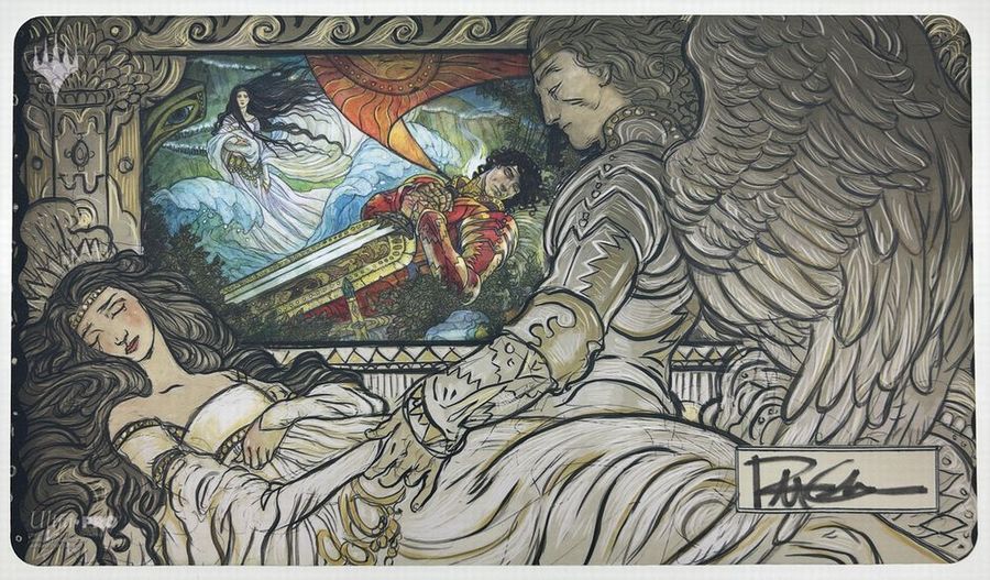 MTGプレイマット　流刑への道・サイン入り MTGプレイマット 流刑への道・サイン入り