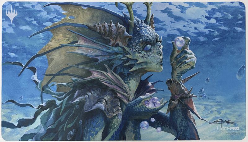 プレイマット：☆直筆サイン入り☆《タッサの神託者/Thassa's Oracle