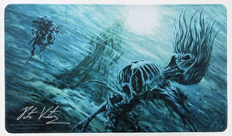 プレイマット：☆直筆サイン入り☆《Lake of the Dead》by Pete