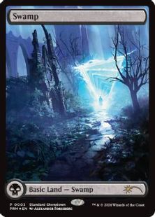 【Foil】■フルアート■《沼/Swamp》(Illus.Alexander Forssberg)[ショーダウン] 土地