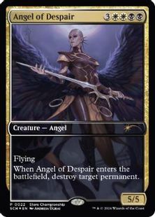 【Foil】(022)《絶望の天使/Angel of Despair》(ストアチャンピオンシップ)[SCH] 金