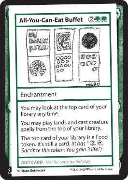 ■エンブレムなし■《All-You-Can-Eat Buffet》(MagicConプロモ)[Mystery Booster Play Test Card] 緑