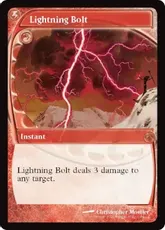 【Foil】《稲妻/Lightning Bolt》(MagicConプロモ)[流星マーク] 赤