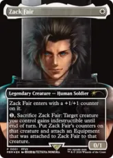 【Foil】■ボーダーレス■《ザックス・フェア/Zack Fair》(その他プロモ)[流星マーク] 白
