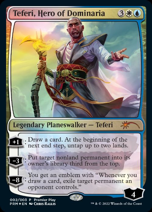 ドミナリアの英雄、テフェリー/Teferi, Hero of Dominaria》[DOM] 金R