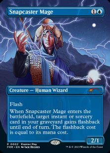 《瞬唱の魔道士/Snapcaster Mage》(Premier Play)[流星マーク] 青