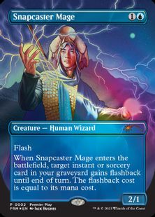 Foil】《瞬唱の魔道士/Snapcaster Mage》(Premier Play)[流星マーク 