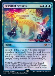 Foil】《Seasonal Sequels》(ホリデープロモカード)[流星マーク] 青 