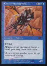 【Foil】■旧枠■《聖別されたスフィンクス/Consecrated Sphinx》(MagicConプロモ)[流星マーク] 青