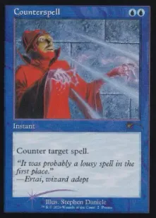 買取：【Foil】□旧枠□《対抗呪文/Counterspell》(MagicConプロモ