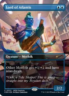 【Foil】■ボーダーレス■《アトランティスの王/Lord of Atlantis》(褒賞プロモ)[流星マーク] 青