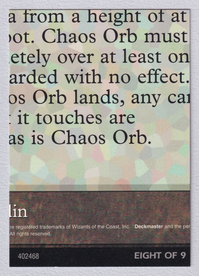 Ultra Pro Puzzle Cards《Chaos Orb》(8/9)(その他プロモ)