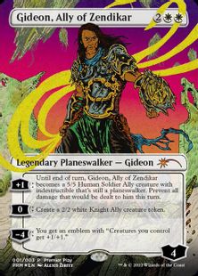 《ゼンディカーの同盟者、ギデオン/Gideon, Ally of Zendikar》(Premier Play)[流星マーク] 白