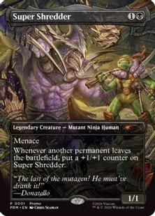 スーパーシュレッダー　スポットライトプロモ 新登場のMTG×TMNT“一撃必殺”プロモ、途方もない高額化の可能性