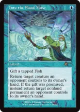 【Foil】■旧枠■《洪水の大口へ/Into the Flood Maw》(スタンダード・ショーダウン)[流星マーク] 青