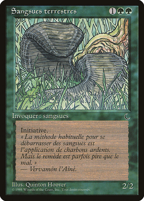 □黒枠□《山ヒル/Land Leeches》[4EDBB] 緑C | 日本最大級 MTG