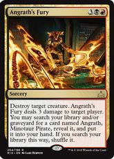 《アングラスの憤怒/Angrath's Fury》[RIX] 金R