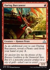 【Foil】《勇敢な海賊/Daring Buccaneer》[RIX] 赤U