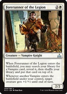 【Foil】《軍団の先駆け/Forerunner of the Legion》[RIX] 白U