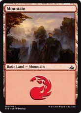 【Foil】(195)《山/Mountain》[RIX] 土地