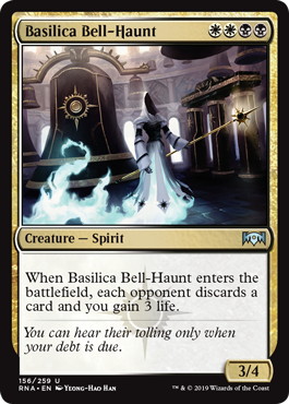 【Foil】《聖堂の鐘憑き/Basilica Bell-Haunt》[RNA] 金U