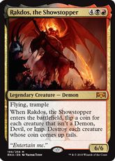 【Foil】■プレリリース■《名演撃、ラクドス/Rakdos, the Showstopper》[RNA-PRE] 金R