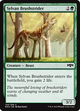 《森の刷毛履き/Sylvan Brushstrider》[RNA] 緑C