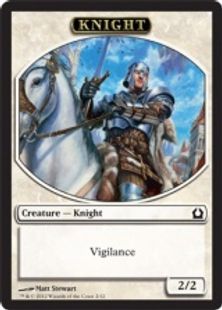 (002)《騎士トークン/Knight Token》[RTR] 白