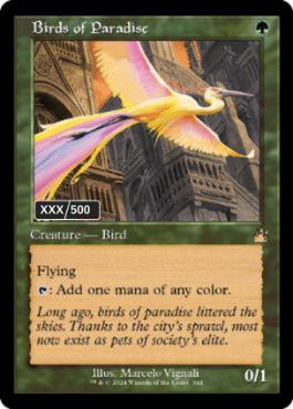 《極楽鳥/Birds of Paradise》[4ED] 緑R | 日本最大級 MTG通販サイト 