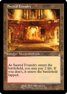 (409)■旧枠■《聖なる鋳造所/Sacred Foundry》[RVR] 土地R