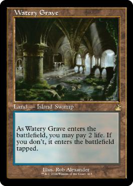 【Foil】《湿った墓/Watery Grave》[GRN] 土地R | 日本最大級 MTG 