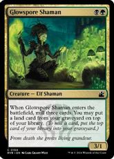 【Foil】(184)《光胞子のシャーマン/Glowspore Shaman》[RVR] 金C