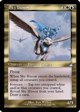 【Foil】(382)■旧枠■《空の軽騎兵/Sky Hussar》[RVR] 金U