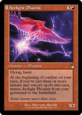 Foil】(331)□旧枠□《弧光のフェニックス/Arclight Phoenix》[RVR] 赤 