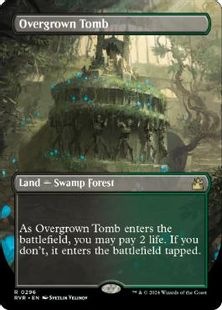 (296)■ボーダーレス■《草むした墓/Overgrown Tomb》[RVR] 土地R