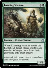 【Foil】(149)《土覆いのシャーマン/Loaming Shaman》[RVR] 緑U