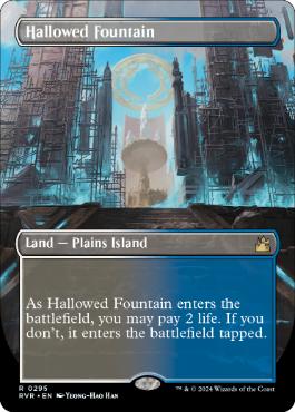 【Foil】(295)■ボーダーレス■《神聖なる泉/Hallowed Fountain》[RVR] 土地R