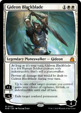 (020)《黒き剣のギデオン/Gideon Blackblade》[RVR] 白R