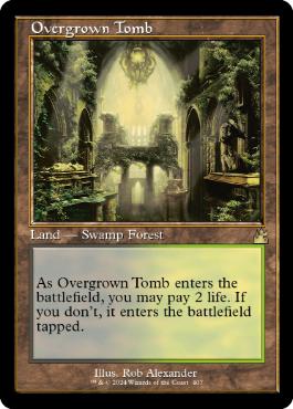 (296) ボーダーレス 《草むした墓/Overgrown Tomb》[RVR] 土地R