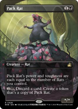 (426)■ボーダーレス■《群れネズミ/Pack Rat》[RVR] 黒R