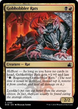 (185)《粘液絡みの鼠/Gobhobbler Rats》[RVR] 金C
