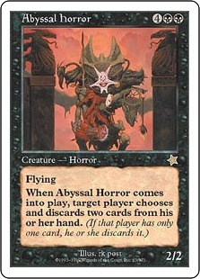 《深淵の怪物/Abyssal Horror》[S99] 黒R