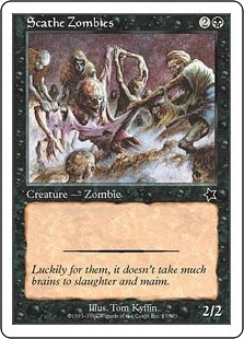 《スケイズ・ゾンビ/Scathe Zombies》[S99] 黒C